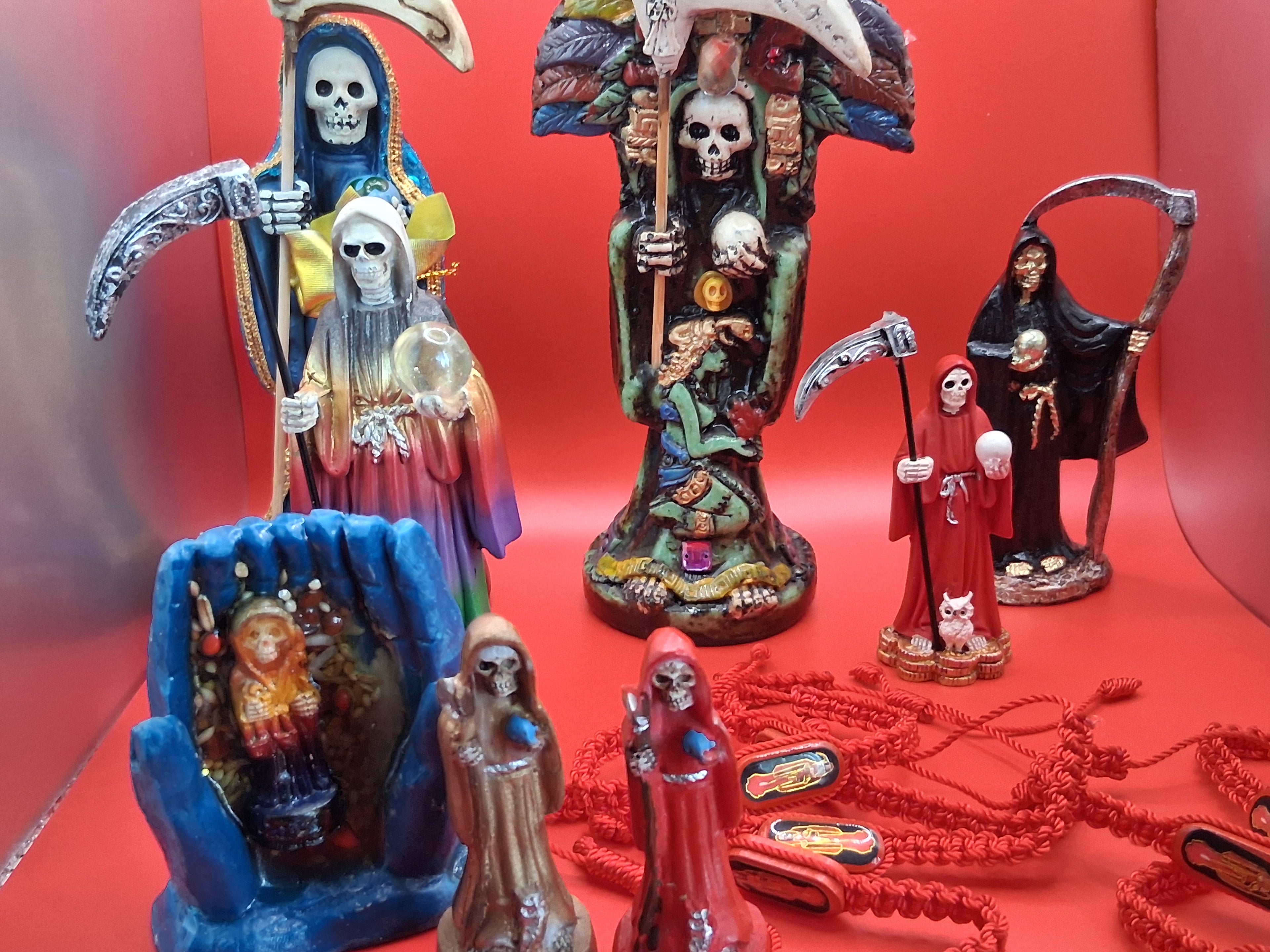 Santamuerte  Niña roja protection/ passion love bracelet
