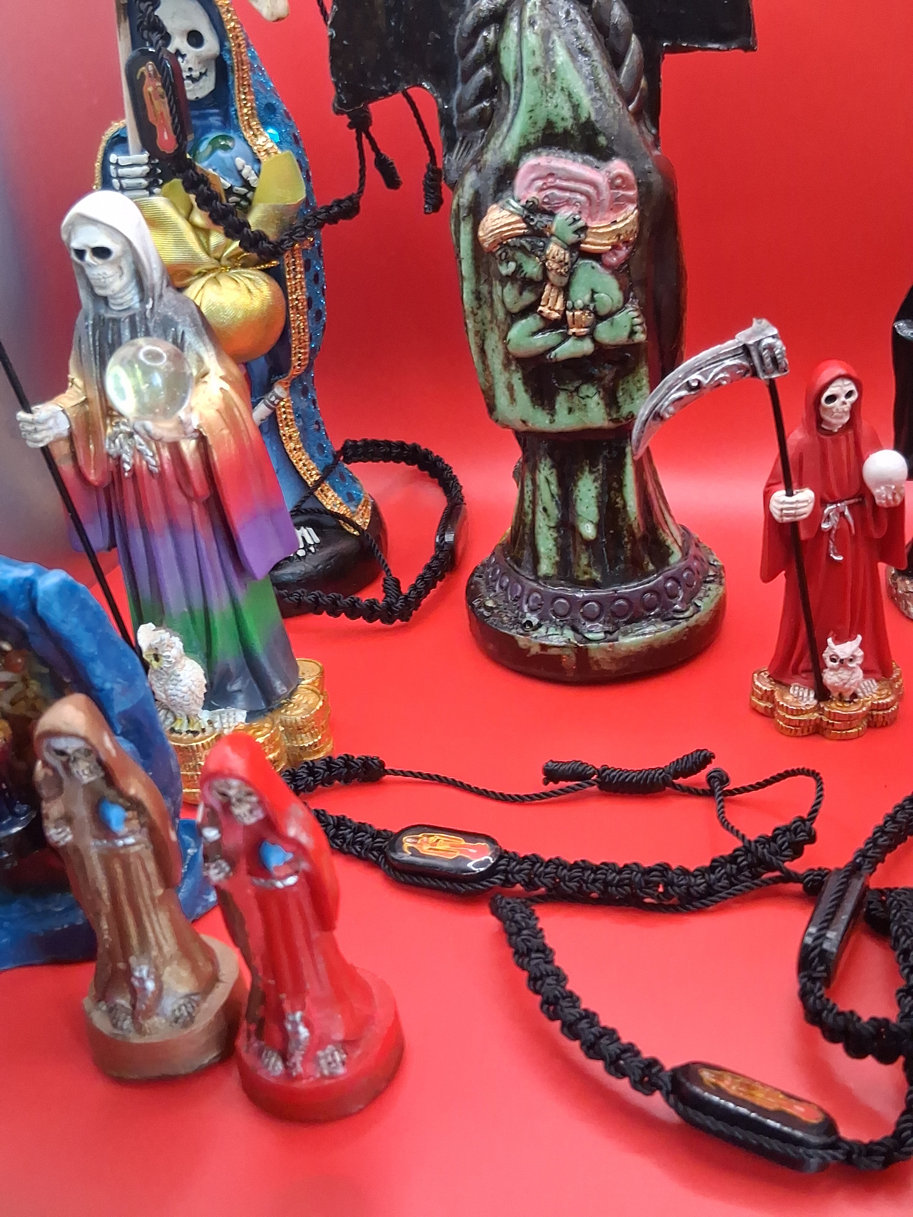 Santamuerte Niña Negra protection/ curse breaker bracelet