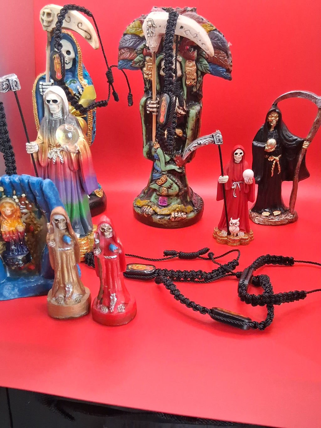 Santamuerte Niña Negra protection/ curse breaker bracelet