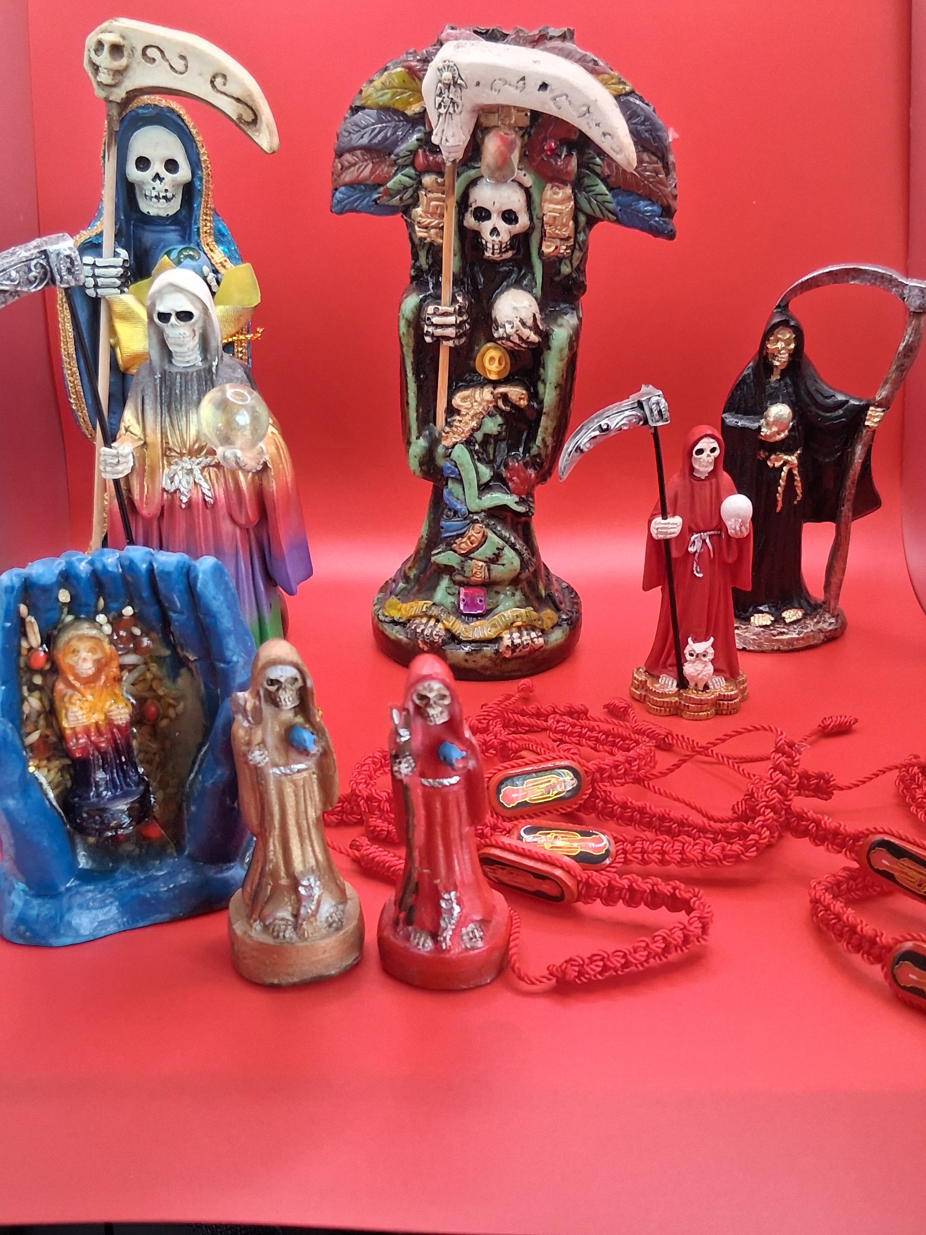 Santamuerte  Niña roja protection/ passion love bracelet